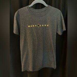 Mary Jane No Pain No Jane T-Shirt Grey Y2K Black Diamond No Label